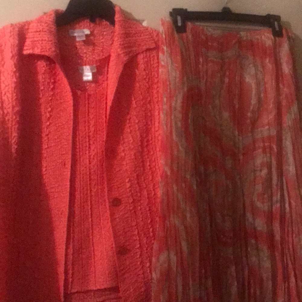 Three piece skirt set by Rafael. Great for Easter